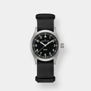 hamilton khaki field quartz – schwarz 38mm edelstahl