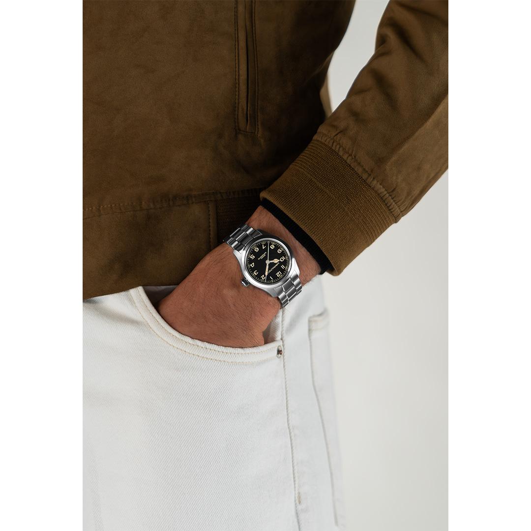 hamilton khaki murph auto – schwarz 38mm edelstahl