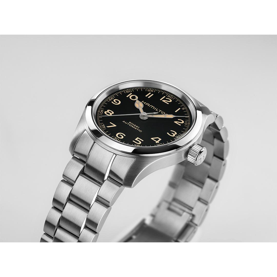 hamilton khaki murph auto – schwarz 38mm edelstahl
