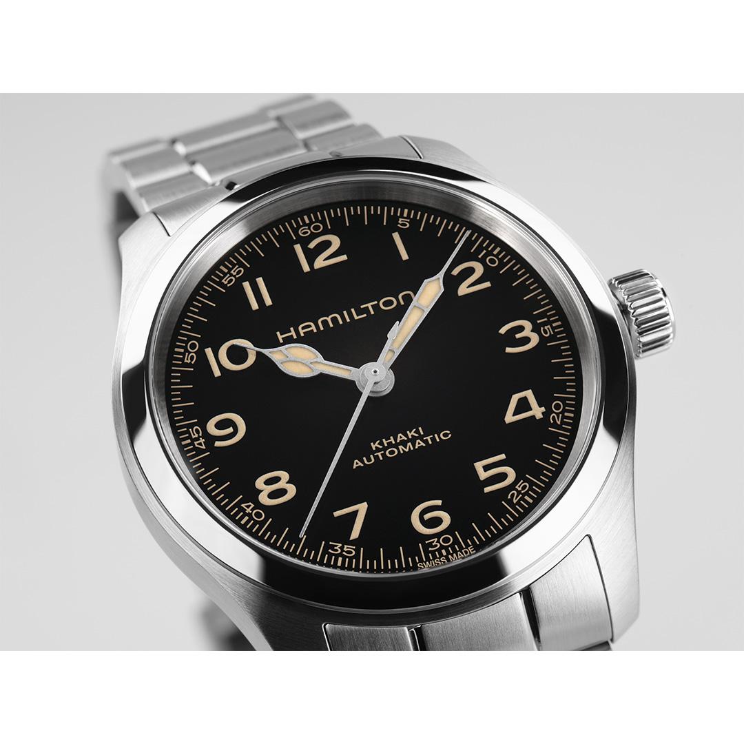 hamilton khaki murph auto – schwarz 38mm edelstahl