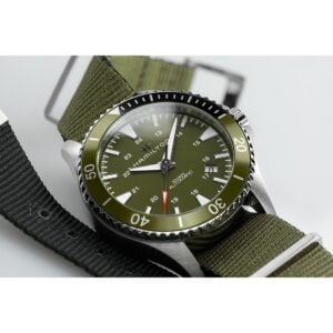 hamilton khaki navy scuba auto – grün 40mm nato