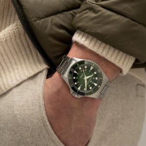 hamilton khaki navy scuba auto – grün 43mm edelstahl