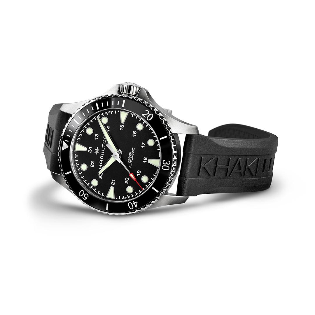 hamilton khaki navy scuba auto – schwarz 43mm edelstahl