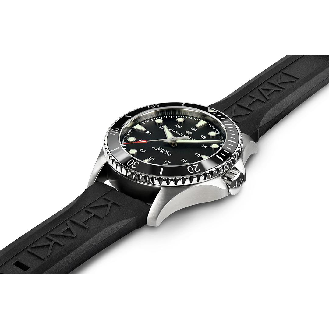 hamilton khaki navy scuba auto – schwarz 43mm edelstahl