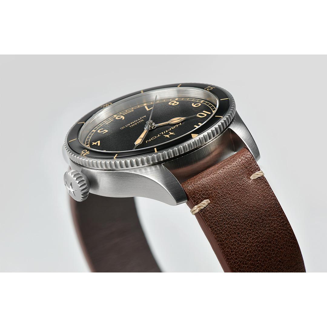 hamilton pilot pioneer auto – schwarz 38mm edelstahl