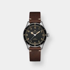 hamilton pilot pioneer auto – schwarz 38mm edelstahl