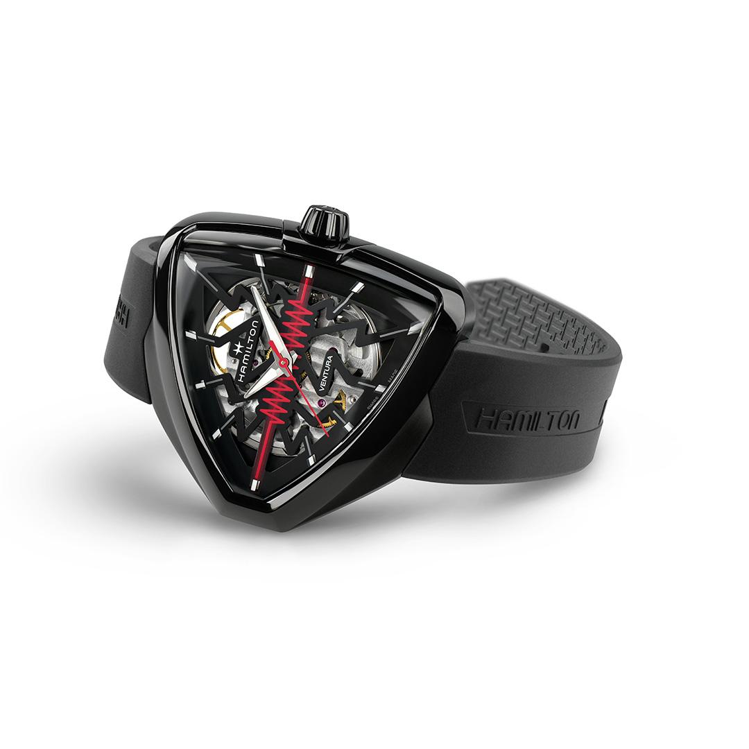 hamilton ventura elvis80 skeleton – schwarz 42mm pvd