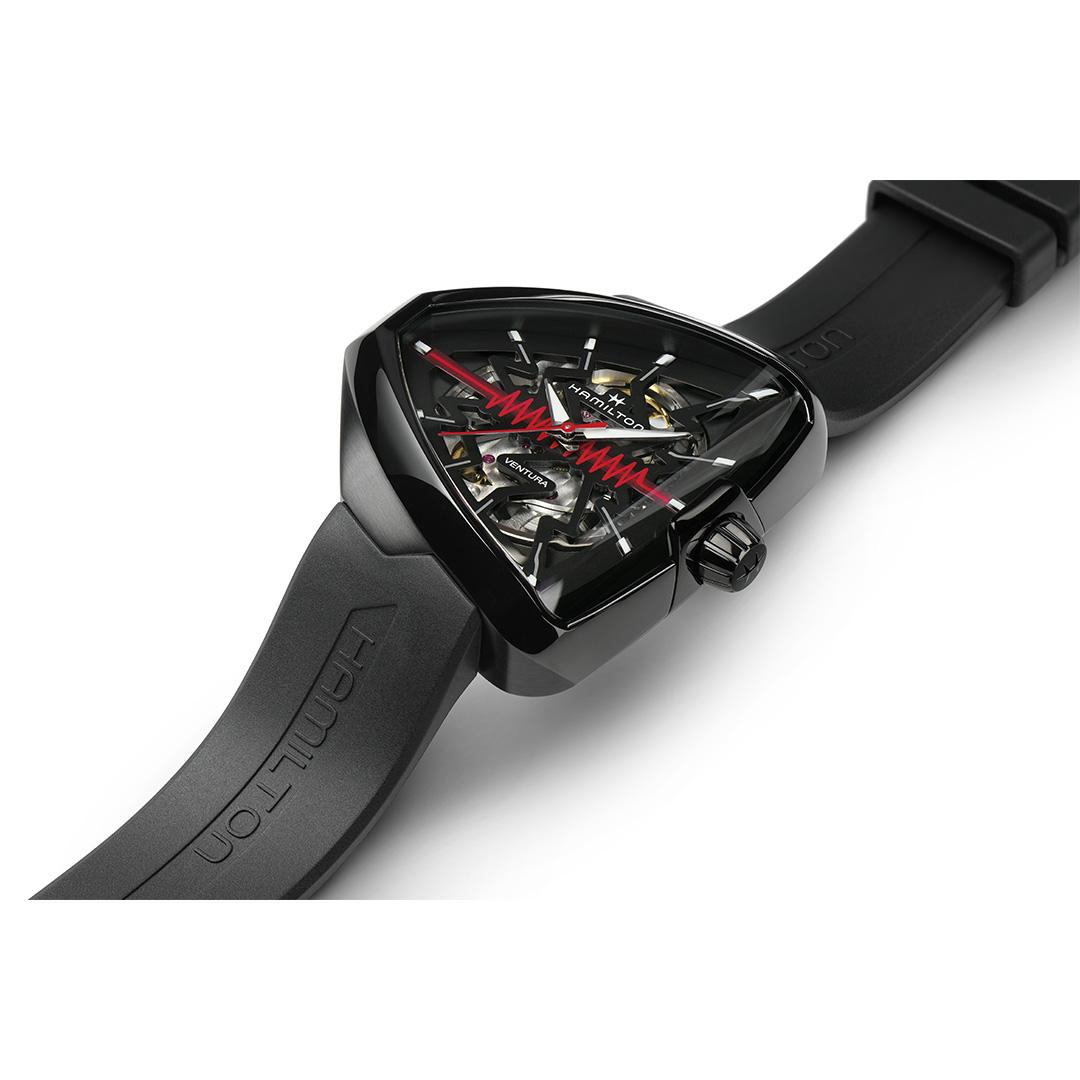 hamilton ventura elvis80 skeleton – schwarz 42mm pvd