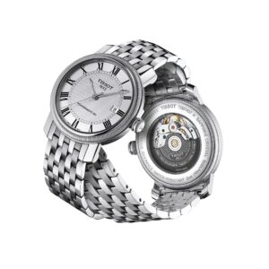 tissot bridgeport powermatic 80 – silber 40mm edelstahl