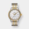 tissot carson powermatic 80 herren – automatikuhr in gold & silber