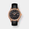 tissot carson powermatic 80 – schwarz 40mm rosé leder