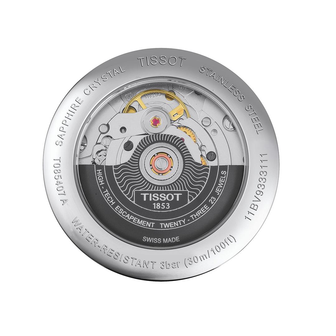 tissot carson powermatic 80 – weiß 40mm rosé leder