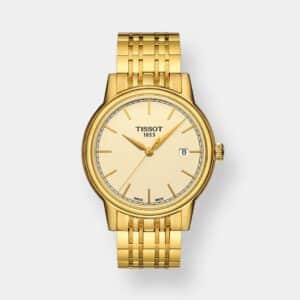tissot carson quarz – champagner 40mm gelbgold stahl