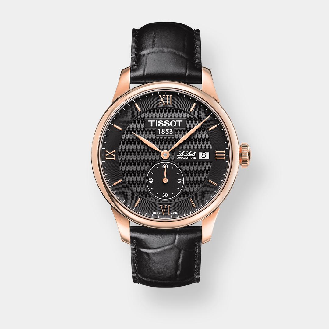 tissot le locle petite seconde – schwarz 39mm rosé pvd