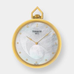 tissot lepine pocket quartz – weiß perlmutt 41mm taschenuhr