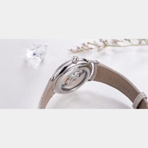 aerowatch 1942 lady elegance automatik open heart – perlmutt 35mm stahl