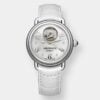 aerowatch 1942 lady elegance automatik open heart – perlmutt 35mm stahl
