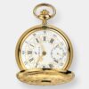 aerowatch taschenuhr savonnettes – weiß 45mm gold plattiert