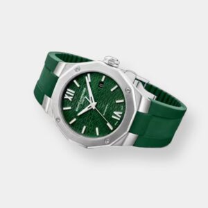 baume & mercier . riviera 10618 – grün 42mm kautschuk
