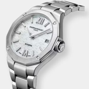 baume & mercier . riviera 10729 – perlmutt 33mm quarz c