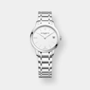 baume & mercier classima 10335 – weiß 31mm edelstahl quarz