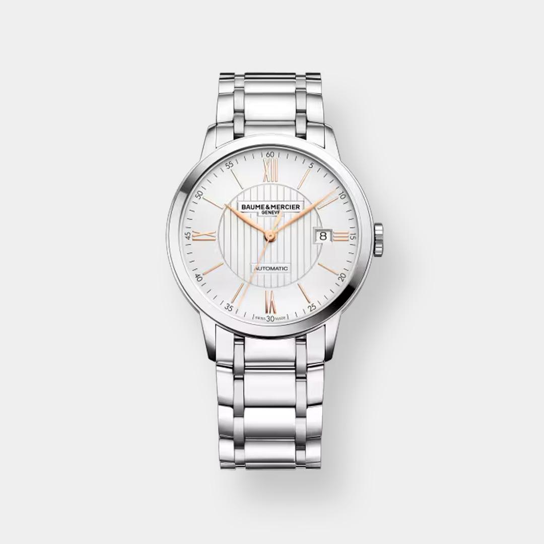 baume & mercier classima 10374 – silber 40mm edelstahl