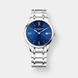 baume & mercier classima 10382 – blau 40mm edelstahl quarz