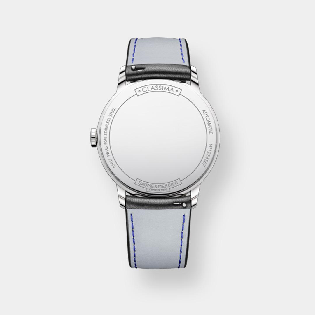 baume & mercier classima 10453 – schwarz 42mm leder