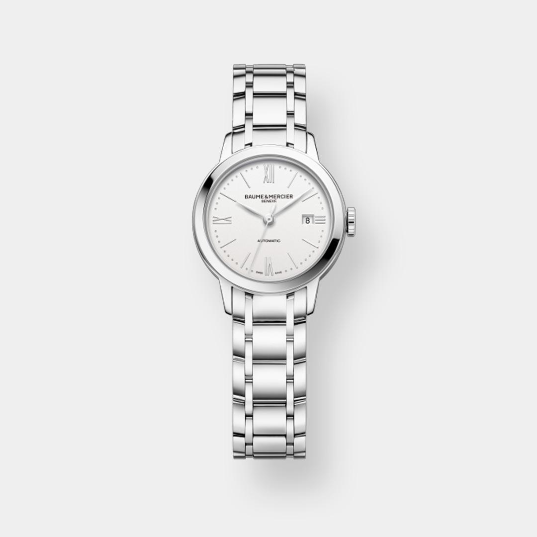 baume & mercier classima lady 10492 – silber 27mm edelstahl