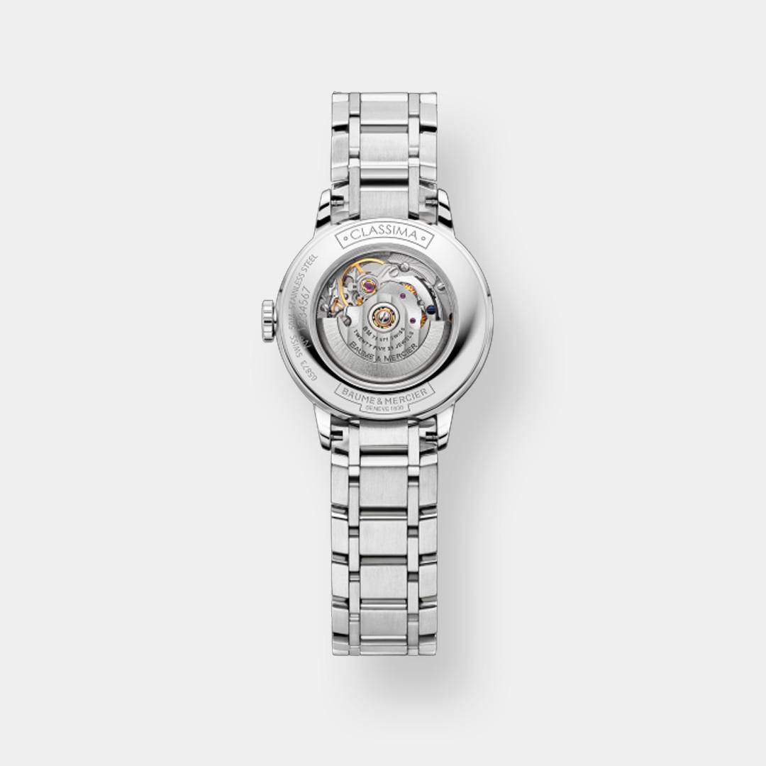 baume & mercier classima lady 10492 – silber 27mm edelstahl