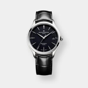 baume & mercier clifton 10399 – schwarz 40mm leder