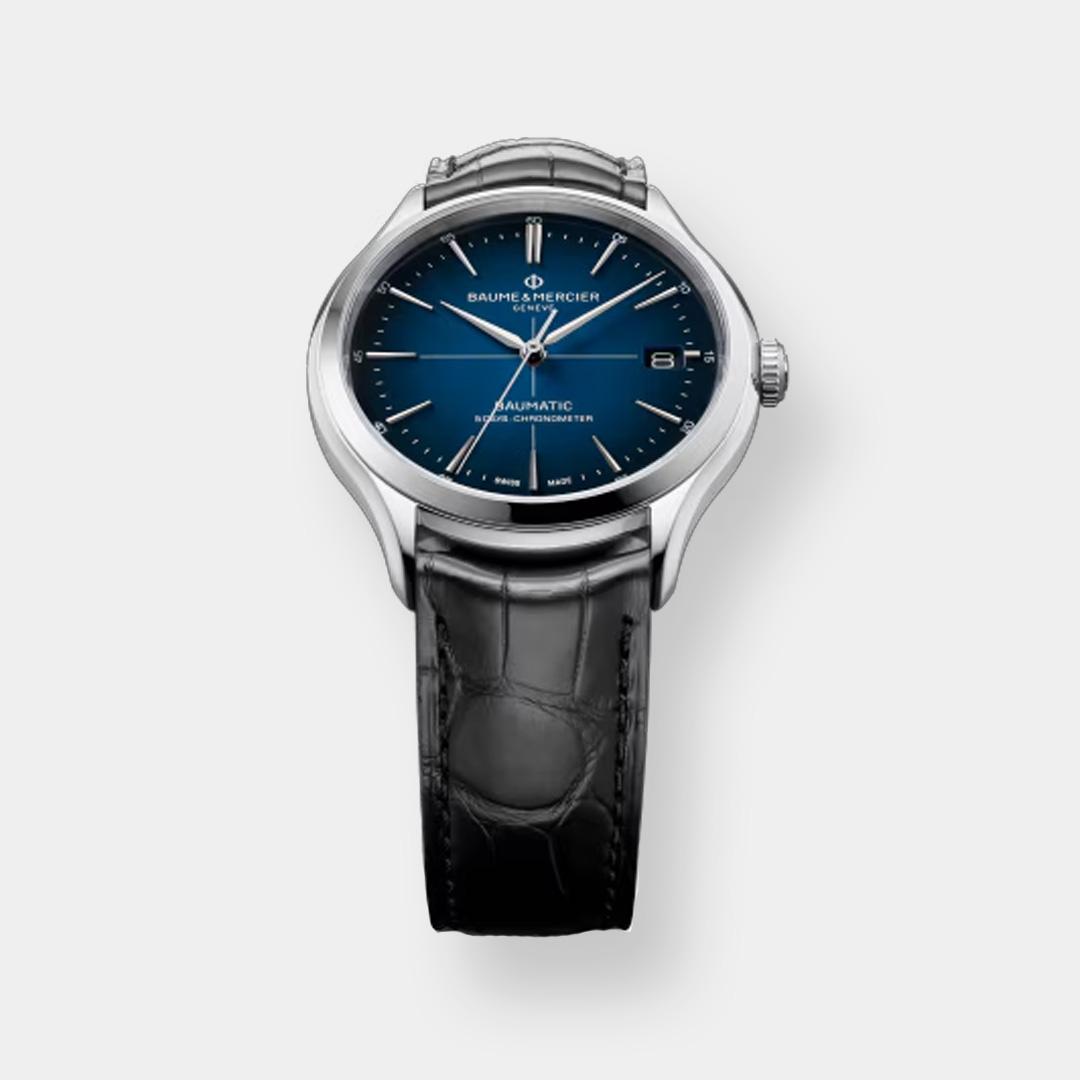baume & mercier clifton baumatic 10467 – blau 40mm cosc