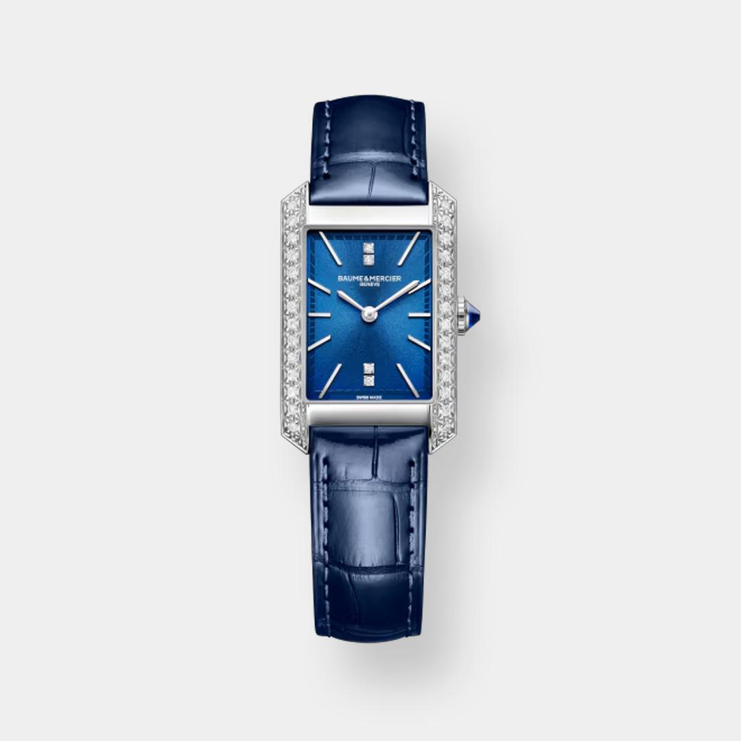 baume & mercier hampton 10709 – blau diamant quarz damen