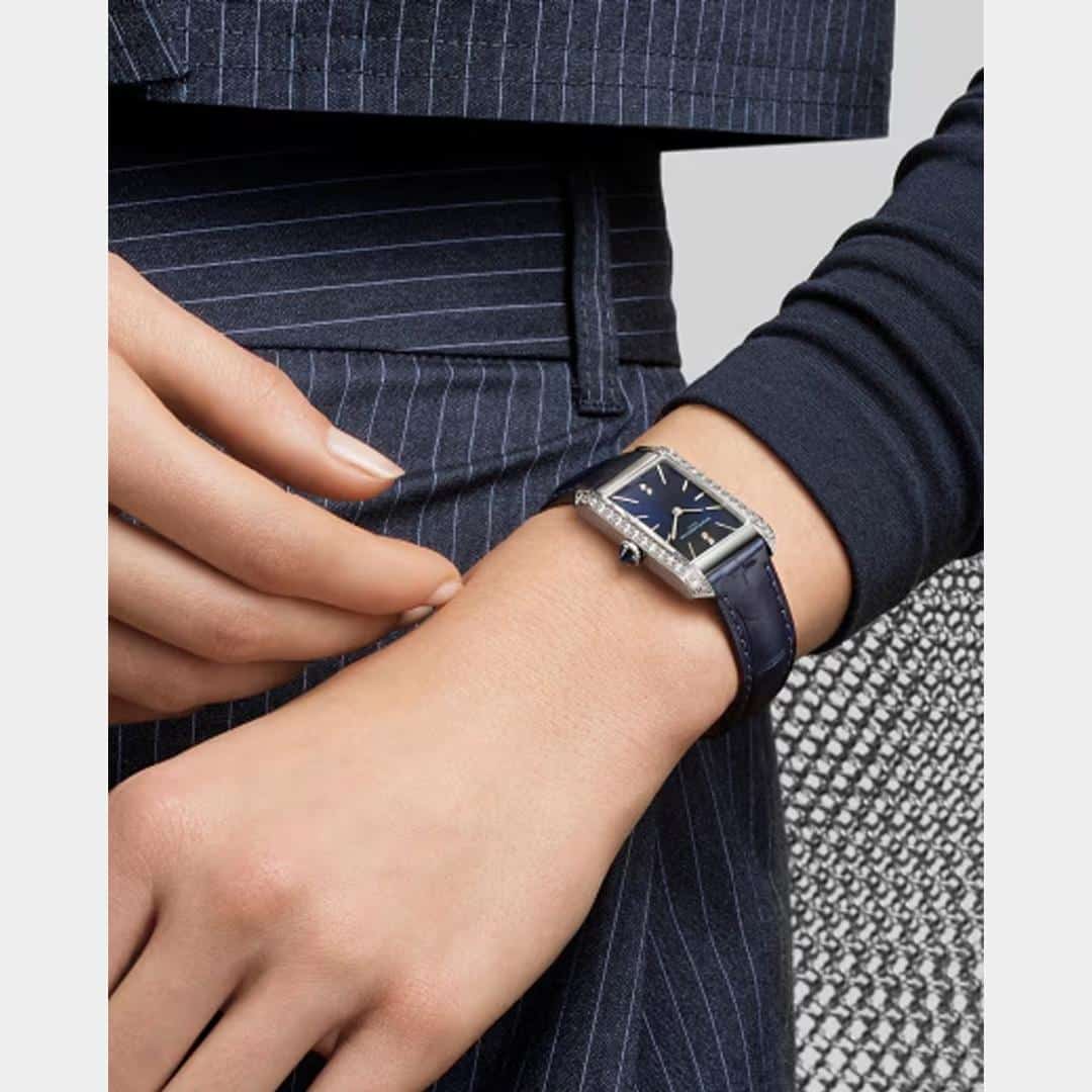 baume & mercier hampton 10709 – blau diamant quarz damen