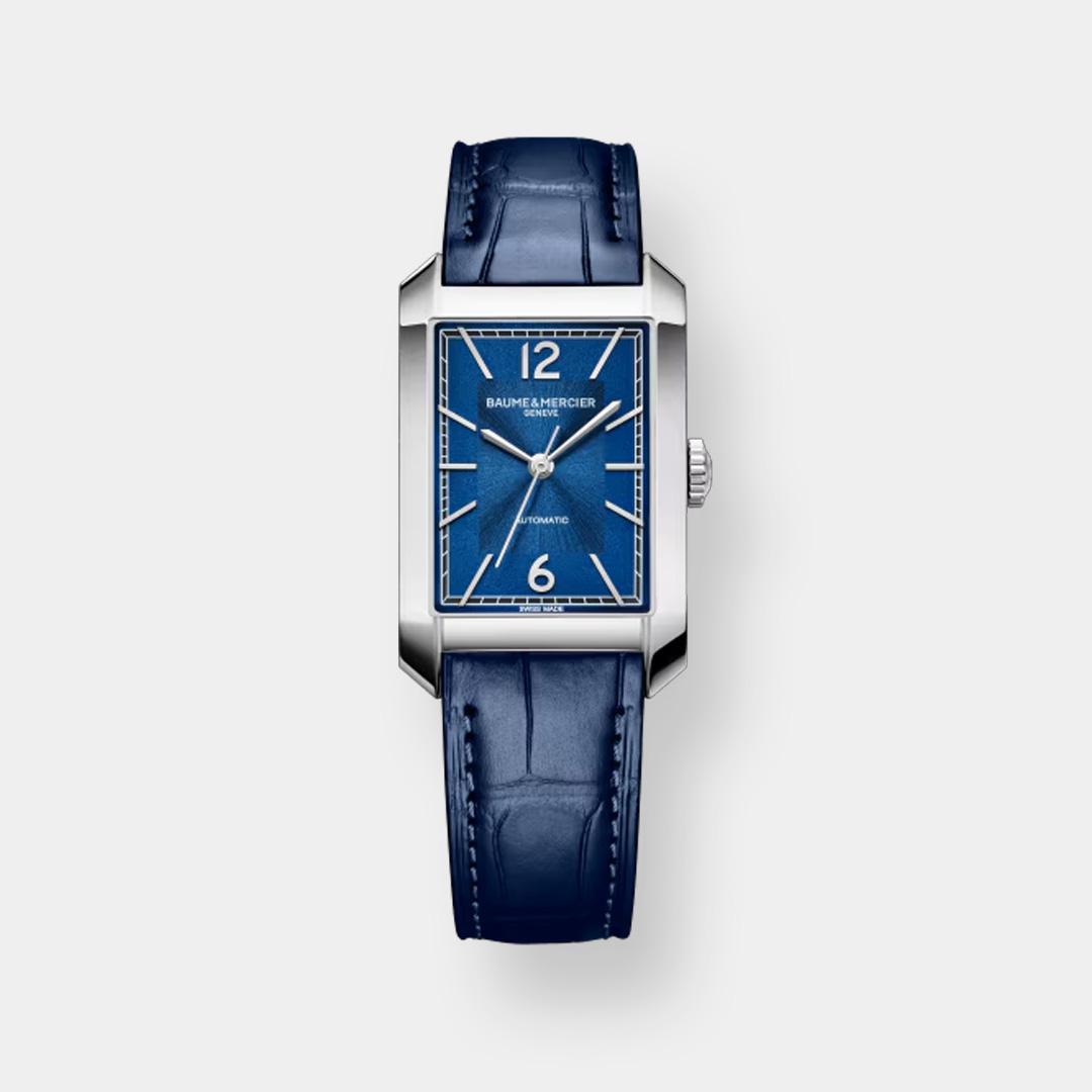 baume & mercier hampton 10732 – blau 43x27mm automatik