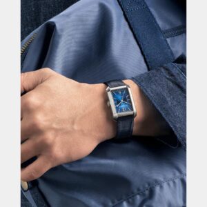 baume & mercier hampton 10732 – blau 43x27mm automatik