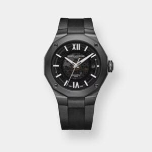 baume & mercier riviera 10617 – grau 42mm schwarz kautschuk