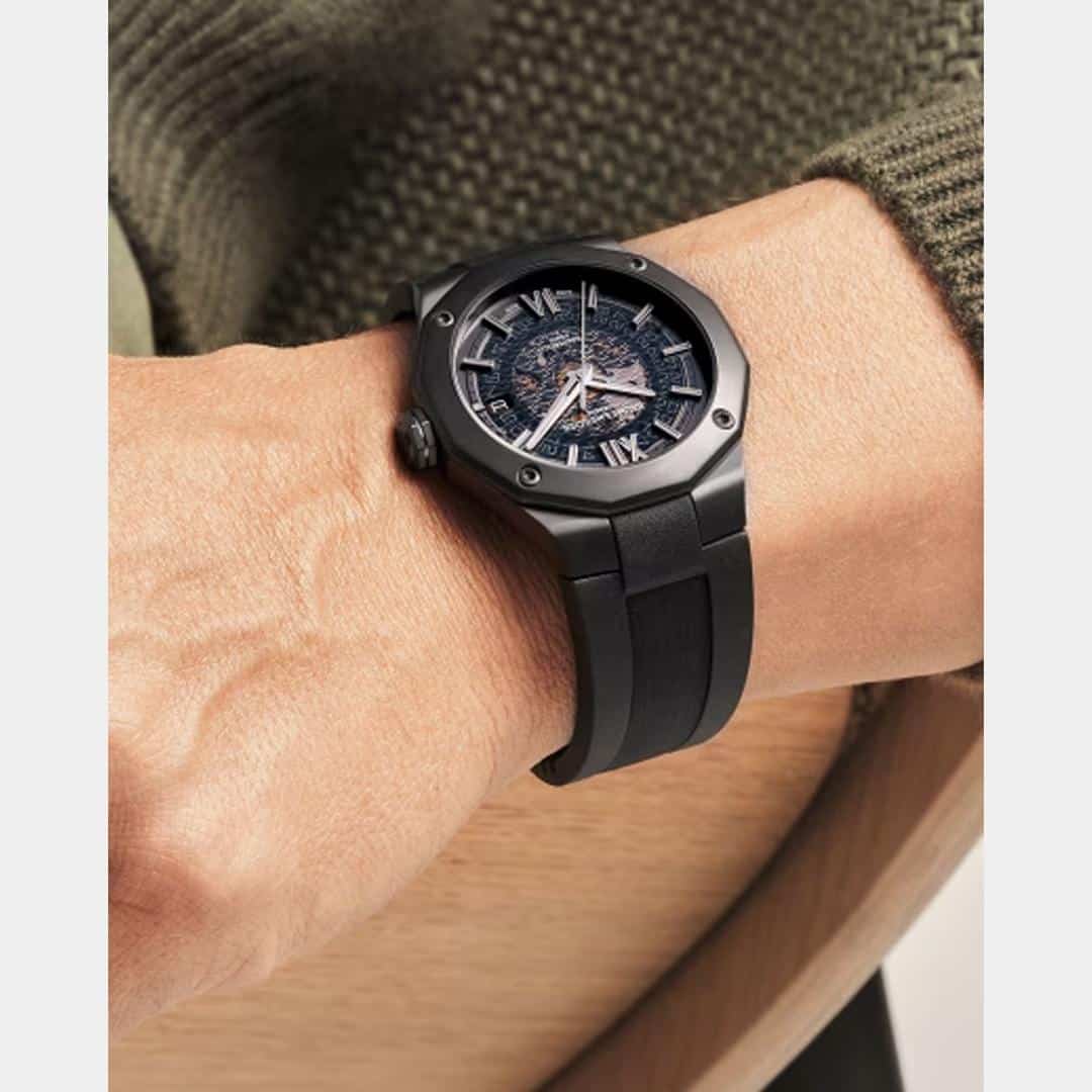 baume & mercier riviera 10617 – grau 42mm schwarz kautschuk