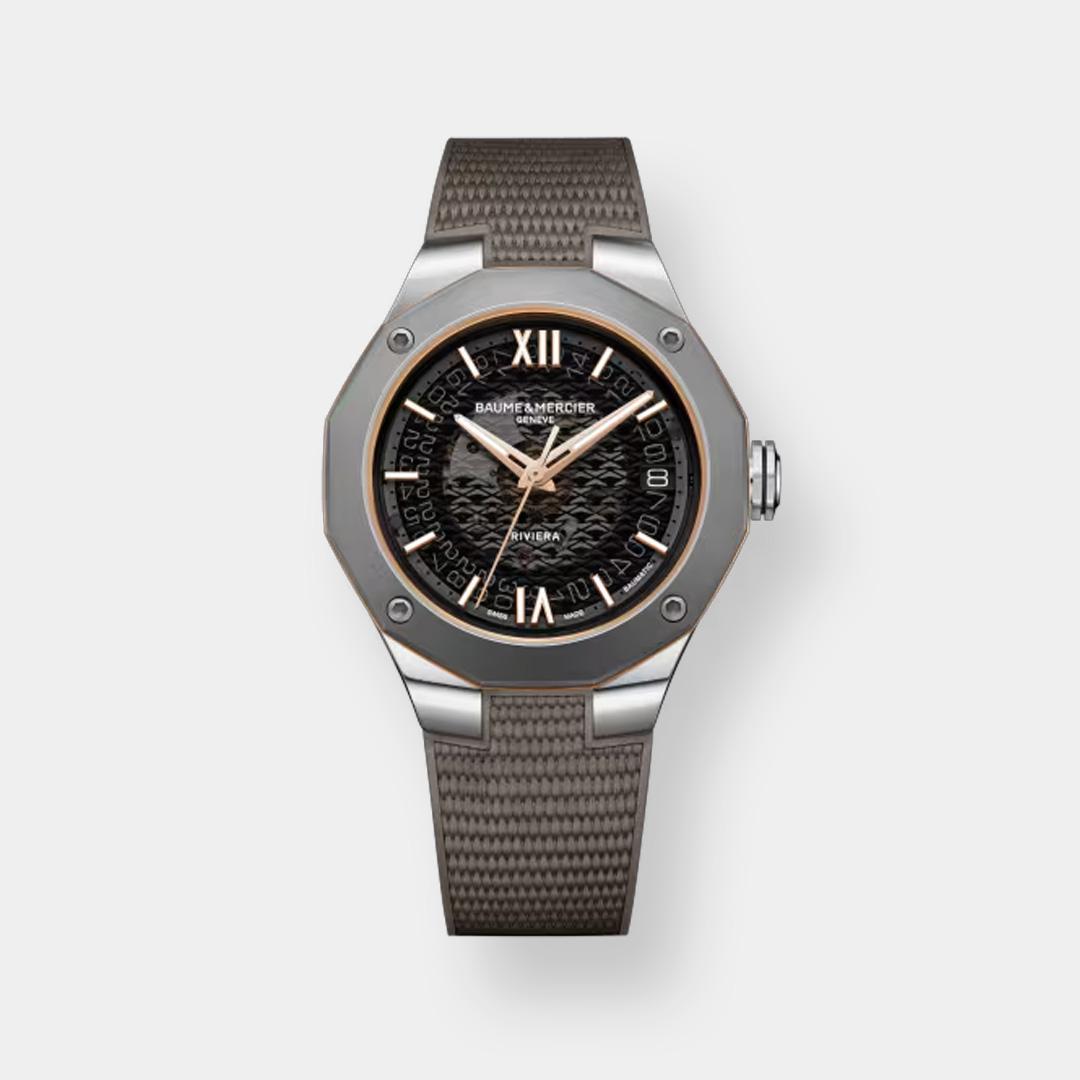 baume & mercier riviera 10720 – grau 39mm baumatic