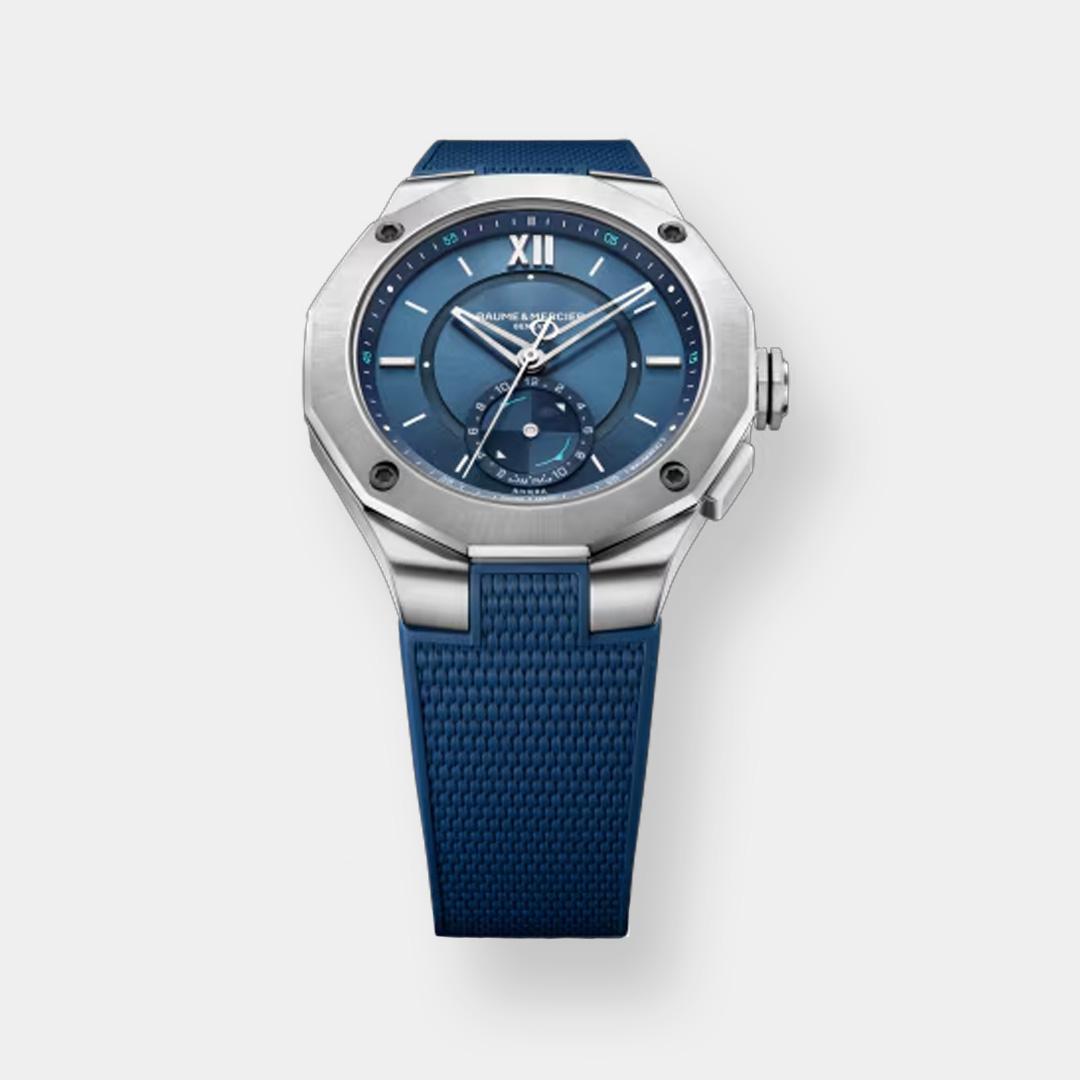 baume & mercier riviera 10761 – blau 43mm tideograph limit.