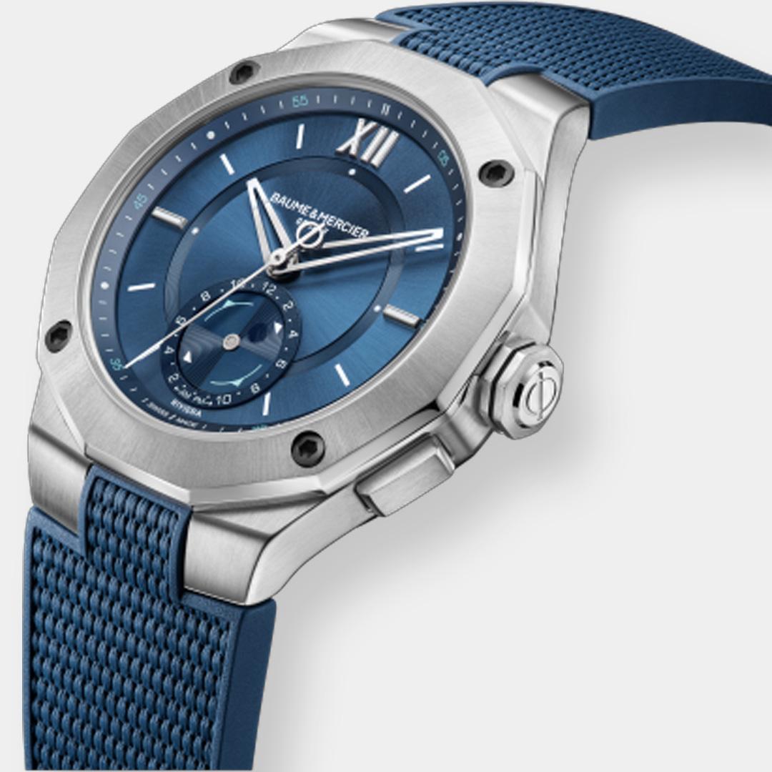 baume & mercier riviera 10761 – blau 43mm tideograph limit.