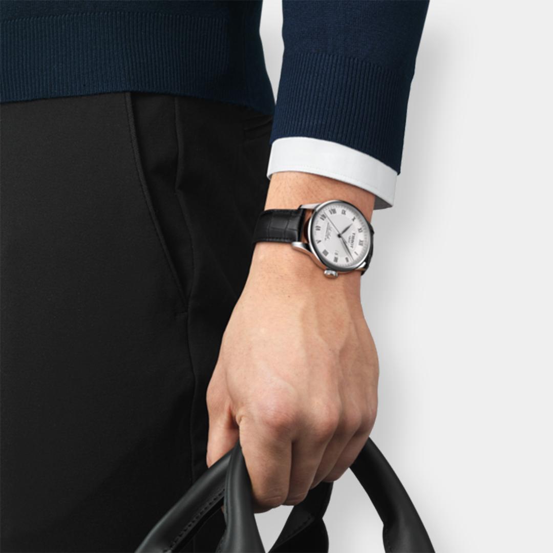 Tissot Le Locle Powermatic 80 – Silber 39mm Leder – Bild 3