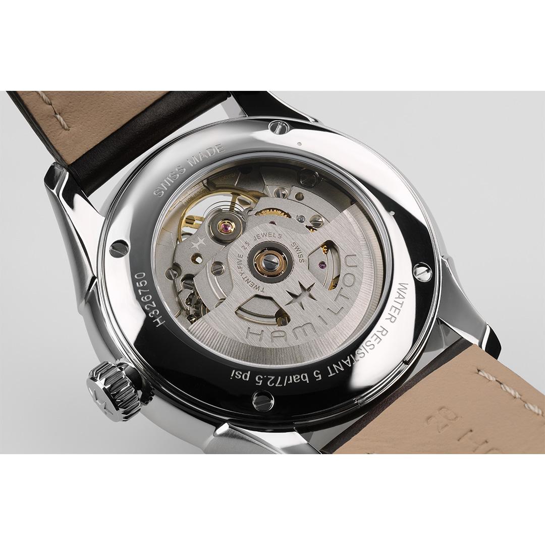 hamilton jazzmaster open heart 40mm – weißes zifferblatt