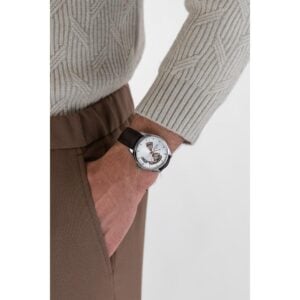 hamilton jazzmaster open heart 40mm – weißes zifferblatt