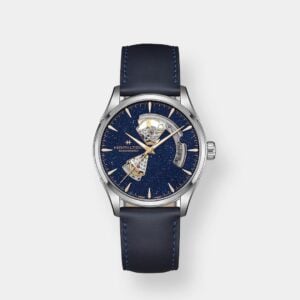 hamilton jazzmaster open heart 42mm blau automatik