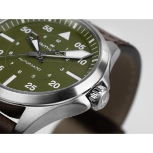 hamilton khaki aviation pilot – 39mm grün automatik