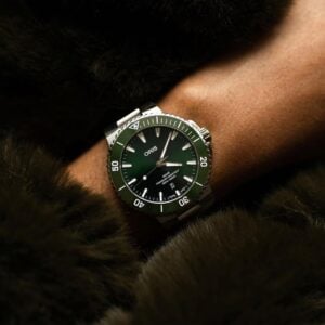 oris aquis date – grün 43.5mm edelstahl automatik