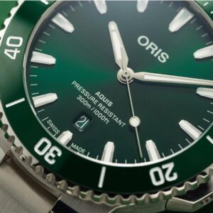 oris aquis date – grün 43.5mm edelstahl automatik