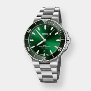 oris aquis date – grün 43.5mm edelstahl automatik