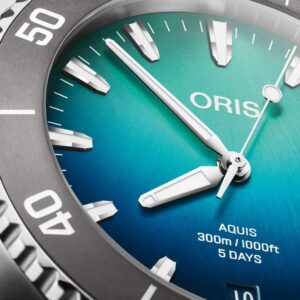 oris aquis great barrier reef iv – blau 43.5mm edelstahl
